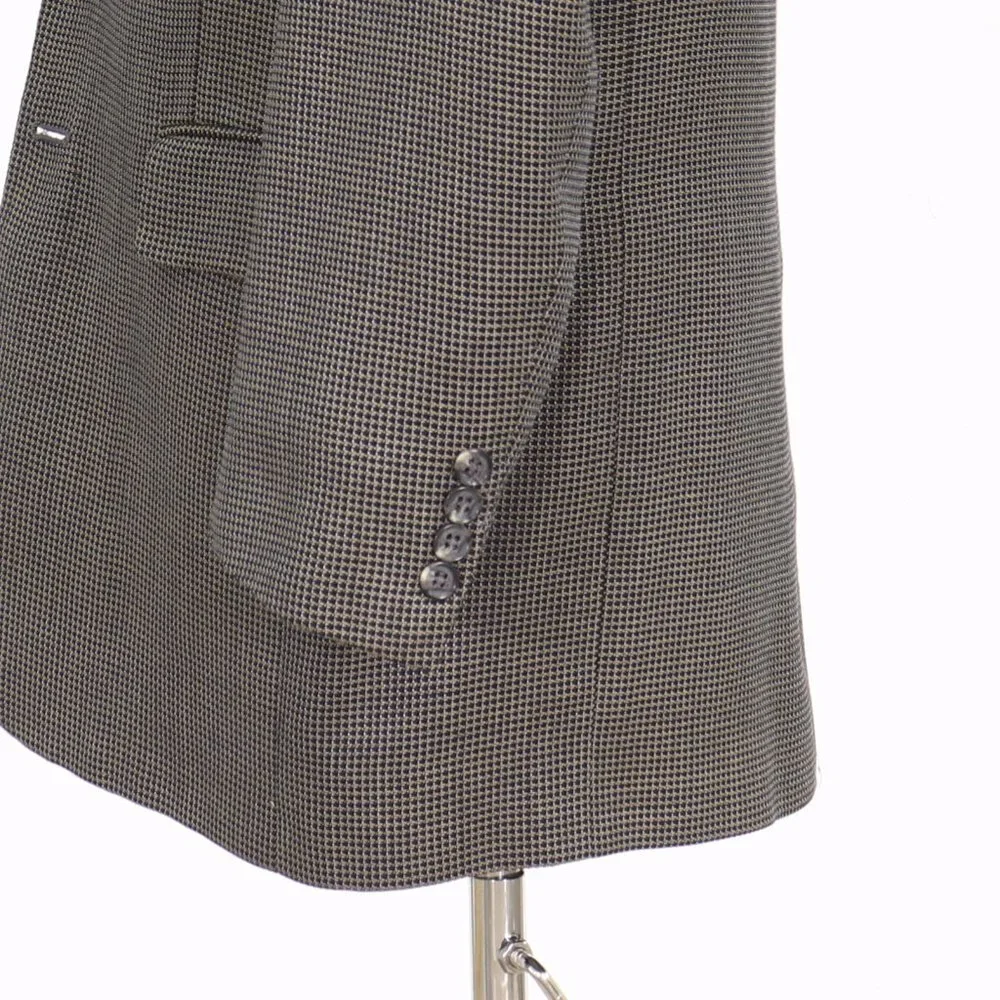 Hart Schaffner Marx 38R Beige HT 2-Button Sport Coat Blazer Jacket O059